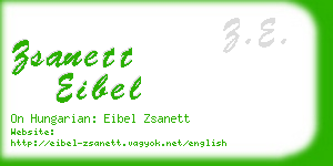 zsanett eibel business card